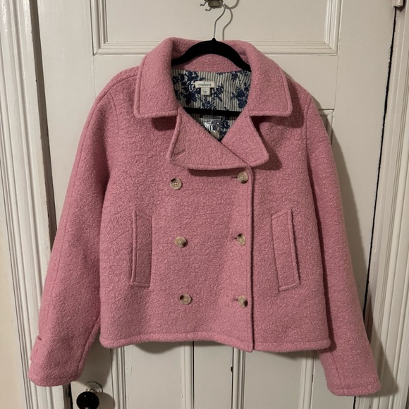 Sundance Jackets & Blazers - Sundance Boucle Pink Pea Coat